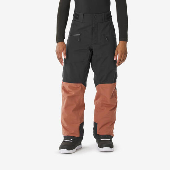 Pantalon de ski et snowboard imperméable et respirant homme, Pant 500 AM Marron