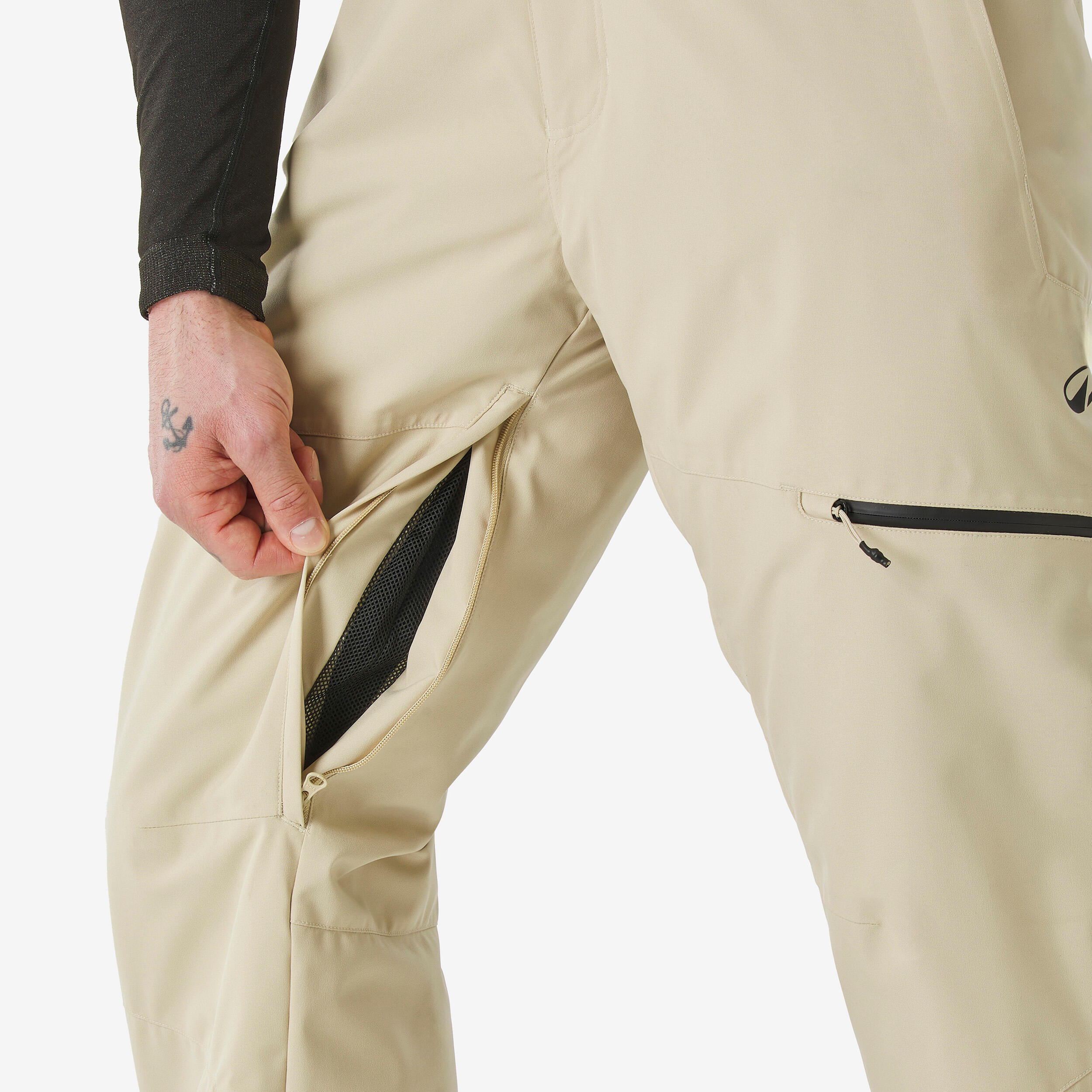 Pantaloni sci/snowboard uomo 500 beige 6/10