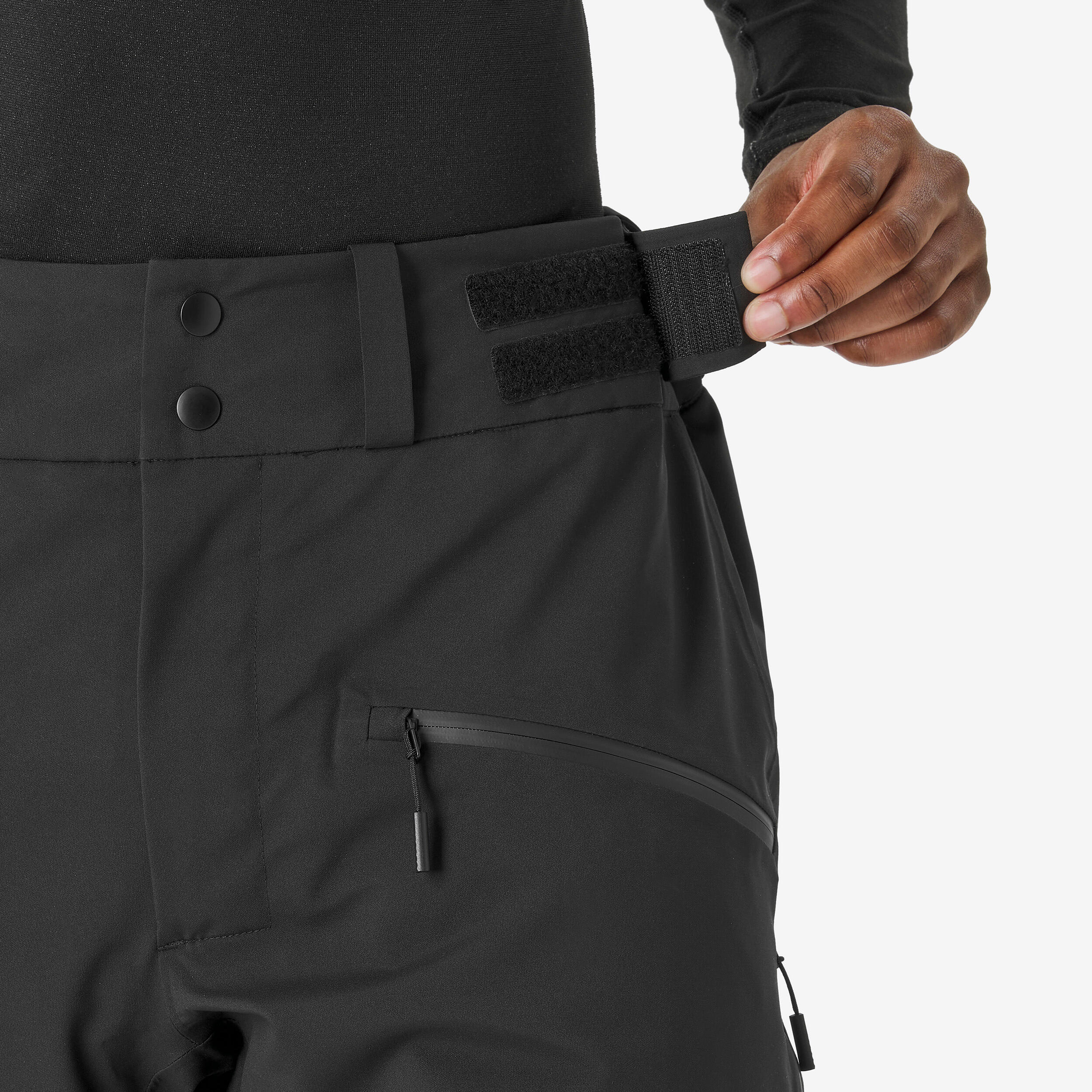 Pantaloni sci uomo 500 AM neri 10/23