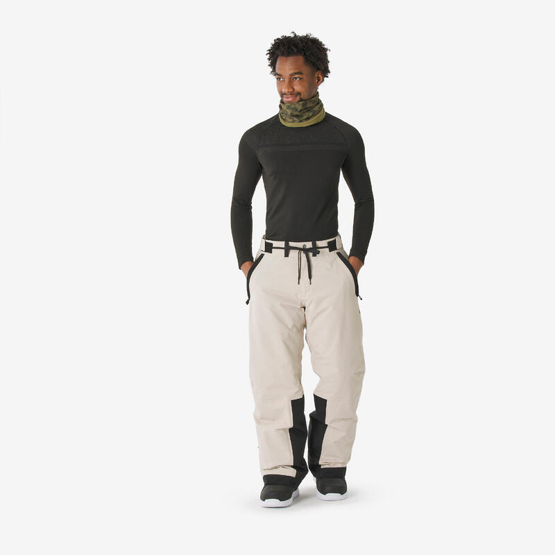 Erkek Kayak/Snowboard Pantolonu - Bej - SNB 500