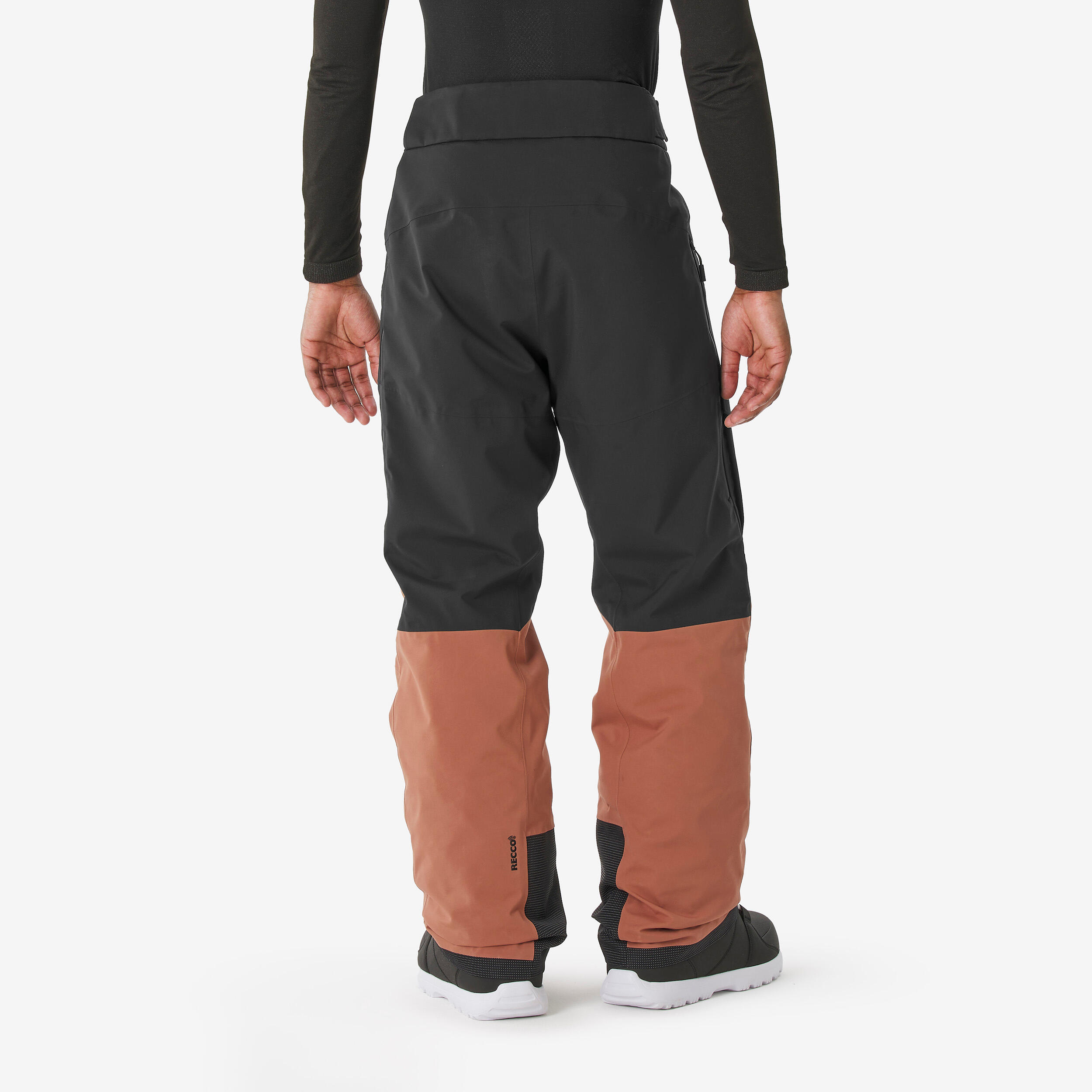 Wasserdichte, atmungsaktive Ski- und Snowboardhose Herren, Pant 500 AM braun 3/12