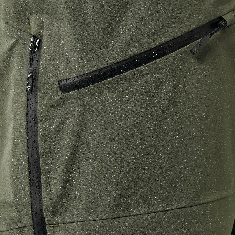Pantalon schi și snowboard 500 AM impermeabil și respirant verde bărbați 