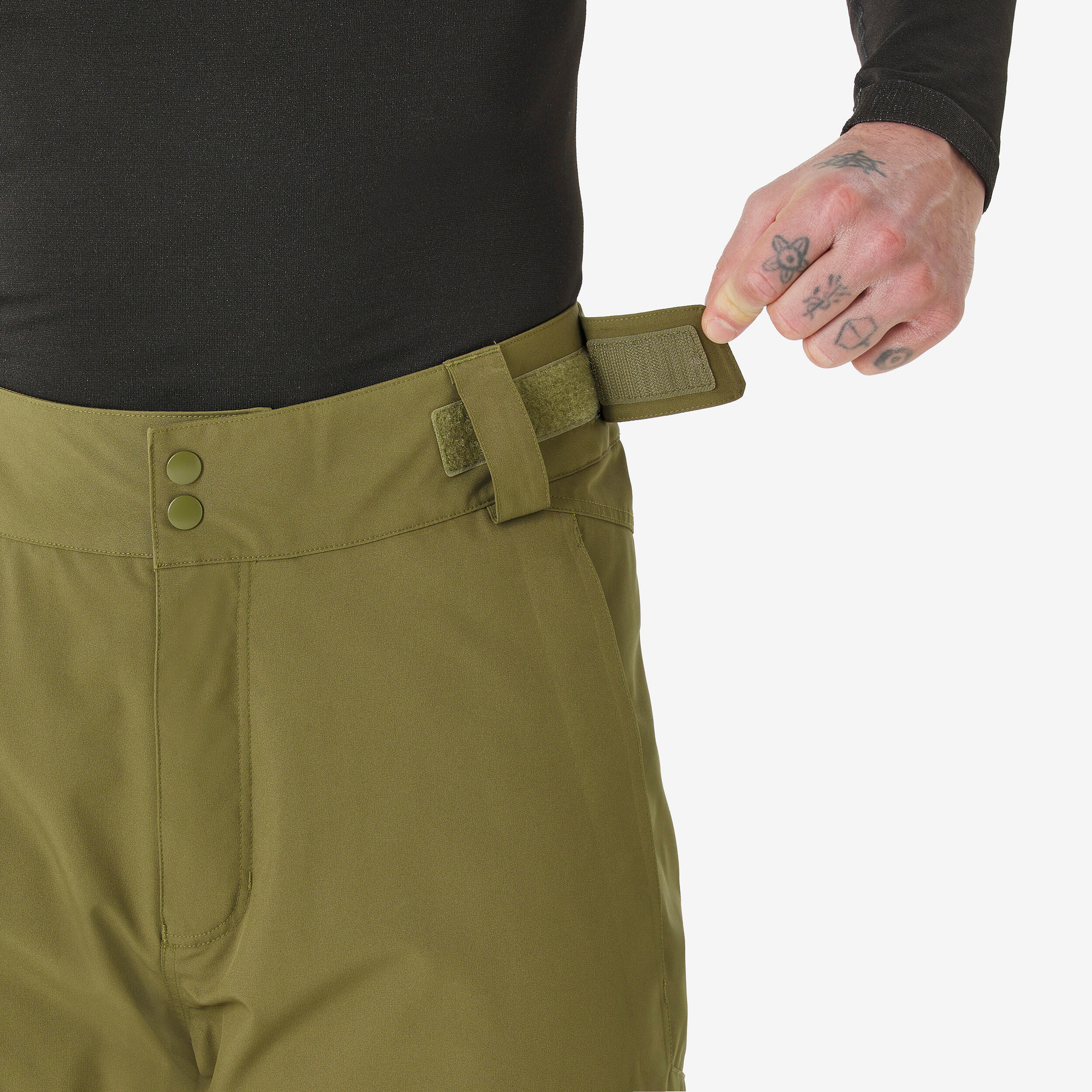Pantalon de ski et planche à neige très chaud et respirant homme, 500 7/11