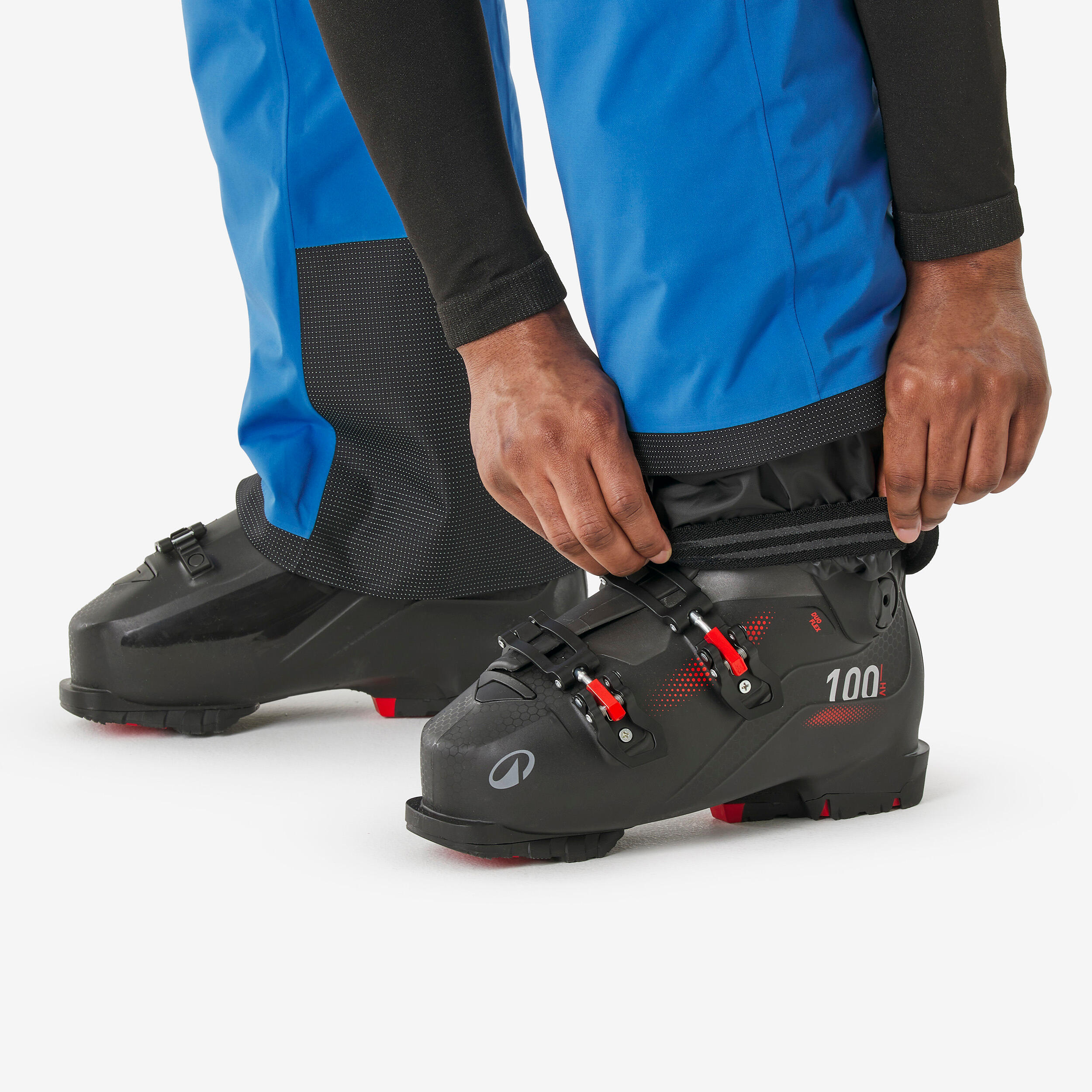 Pantalon de ski et snowboard imperméable et respirant homme, Pant 500 AM Bleu 13/15