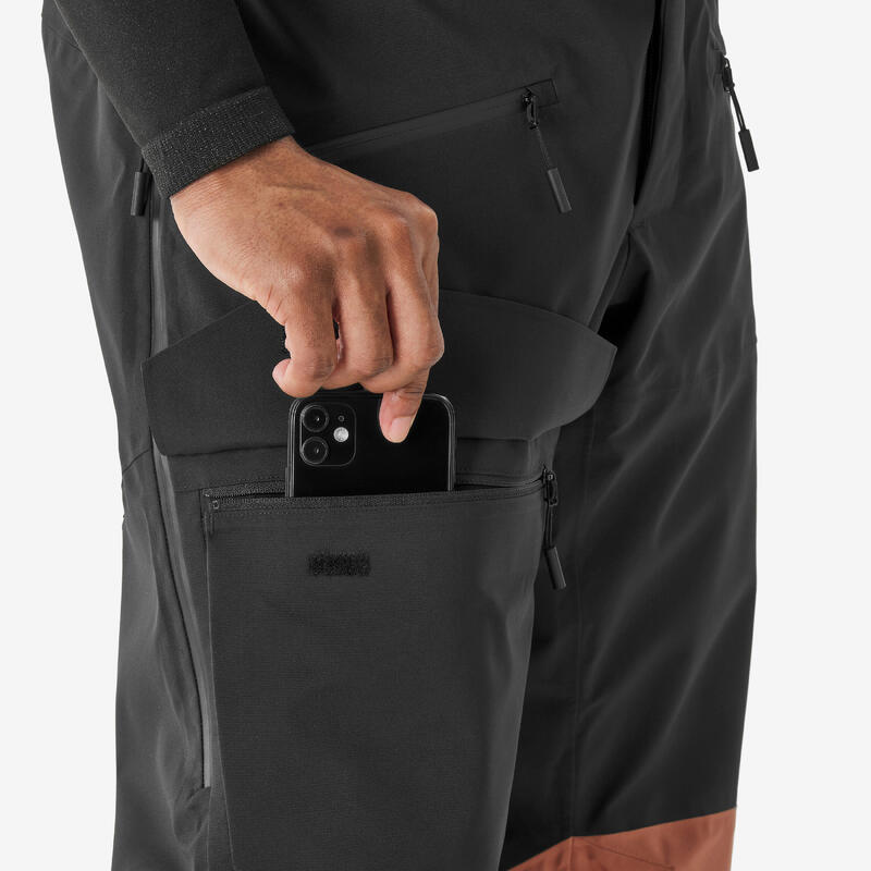 Erkek Kayak/Snowboard Pantolonu - Kahverengi - 500 AM