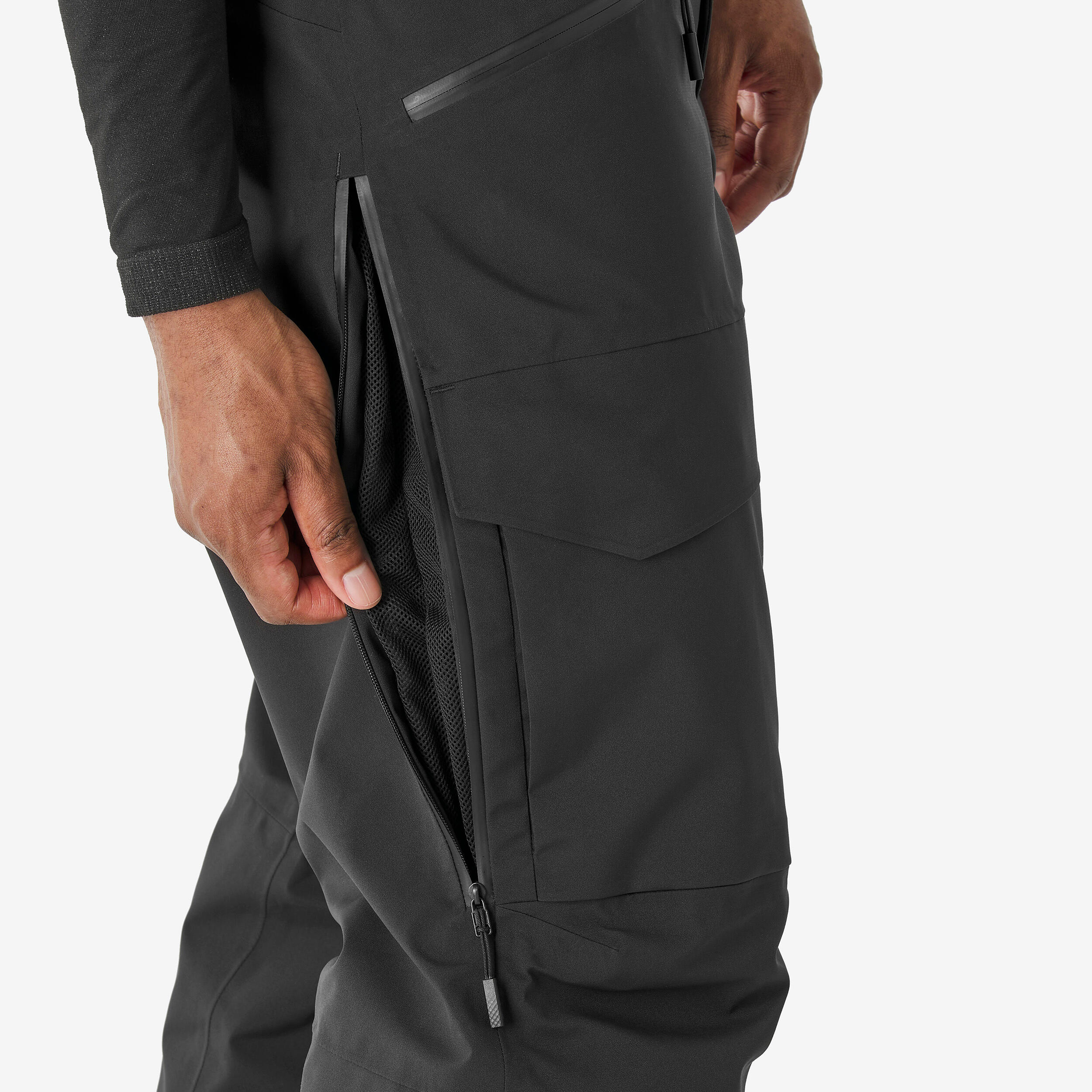 Pantaloni sci uomo 500 AM neri 7/23