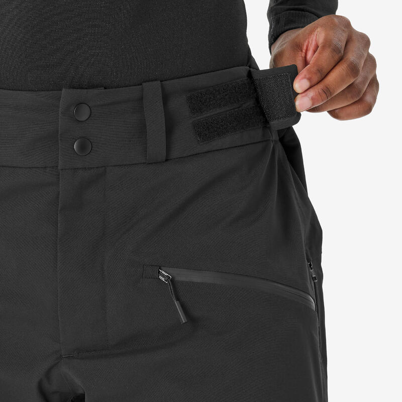 Pantalon de schi și snowboard 500 AM impermeabil și respirant Maro bărbați