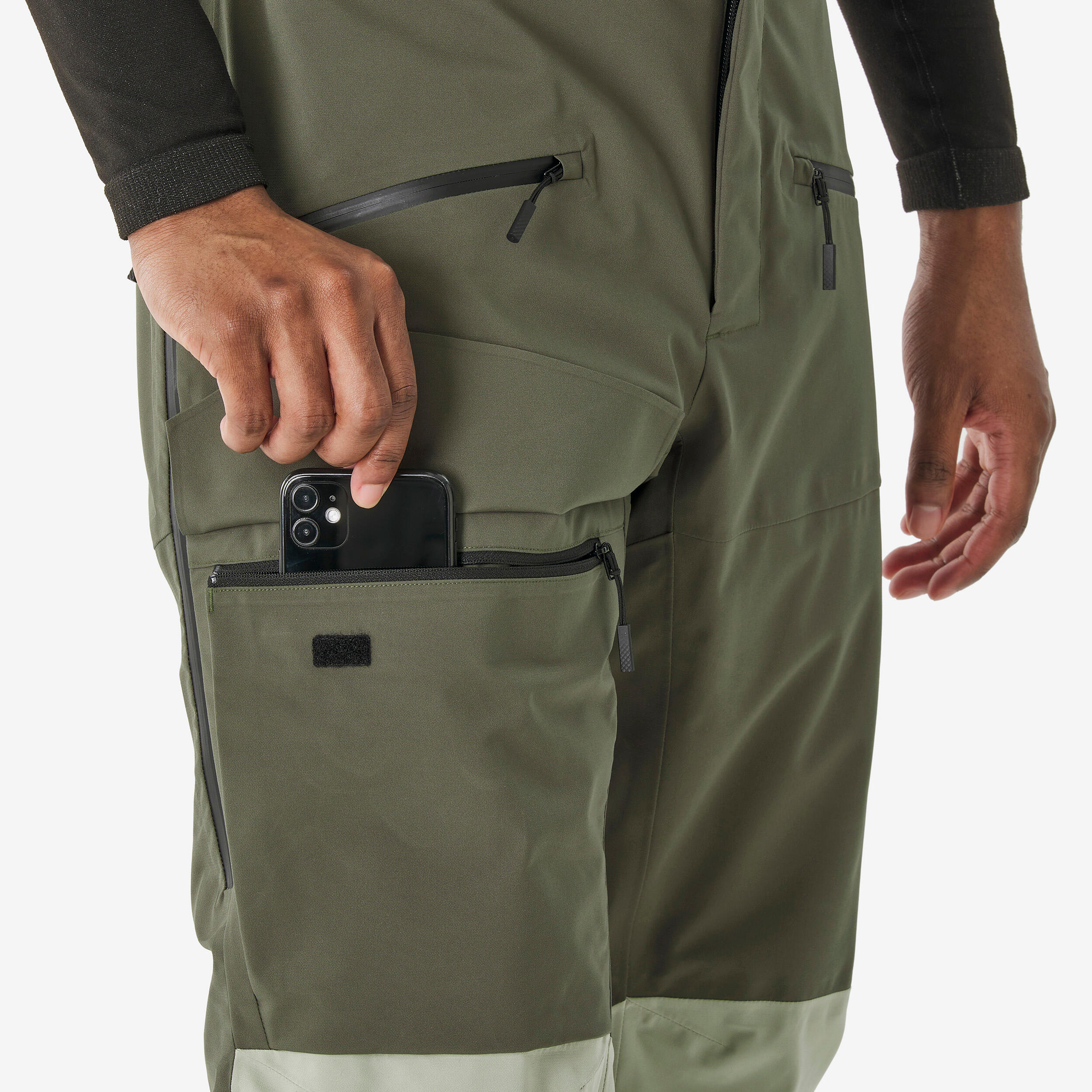 Pantalon de ski et planche à neige imperméable et respirant homme, 500 AM 6/10
