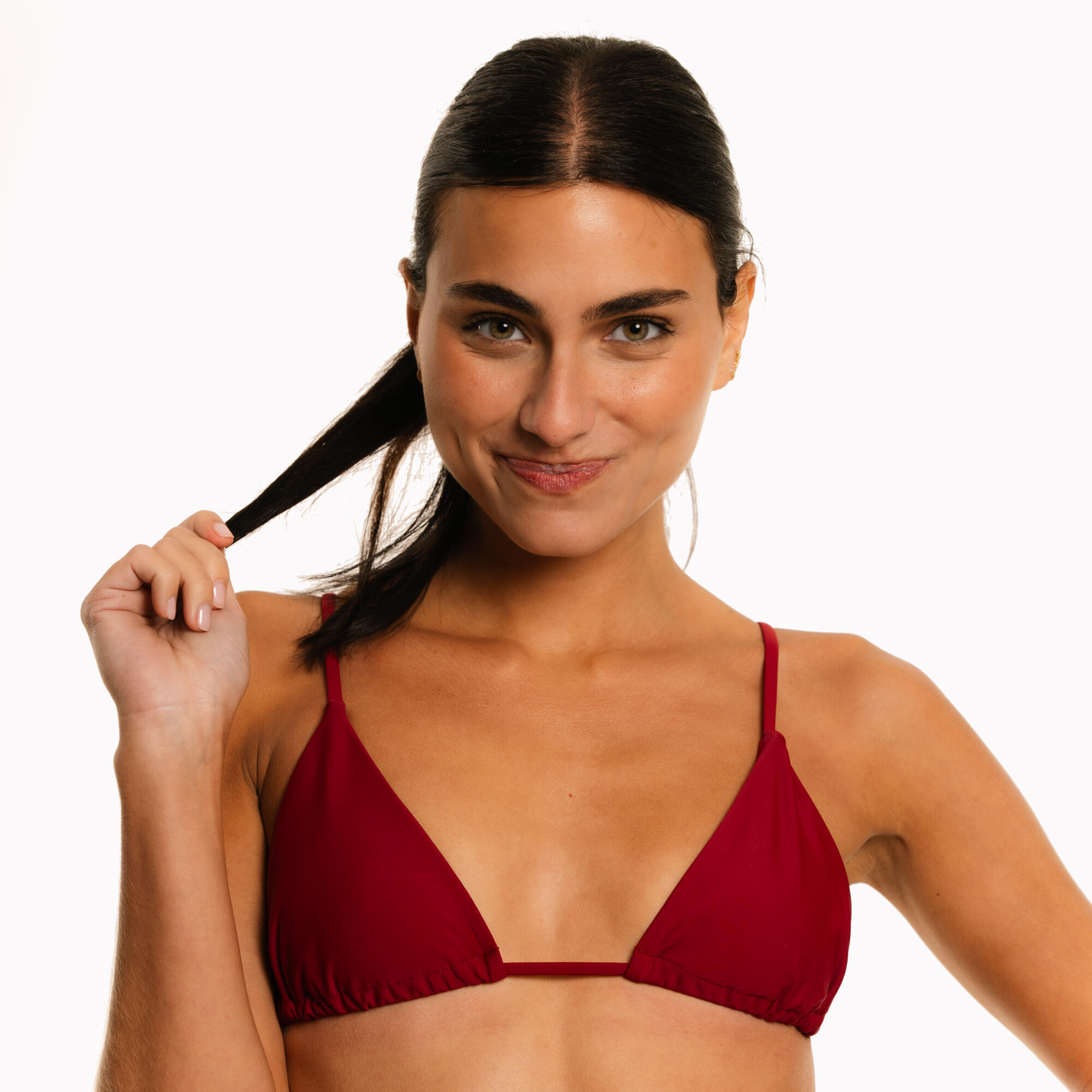 SUN & SURF Top Bikini Mujer Triángulo Granate