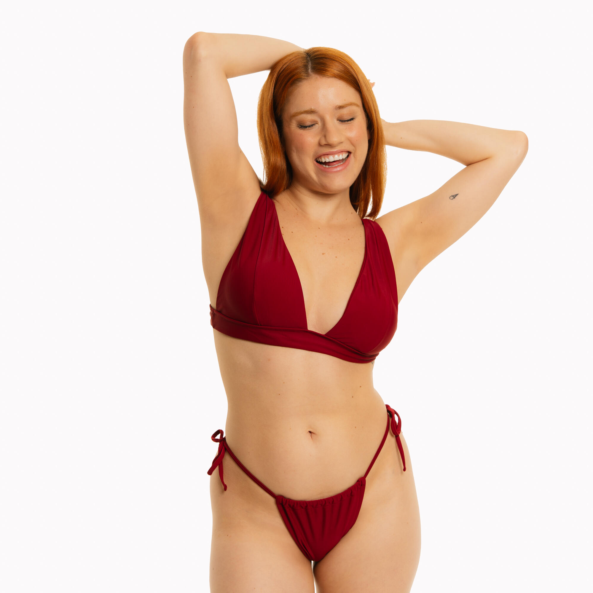 Braga Bikini Mujer Cortina Mujer Granate 3/5