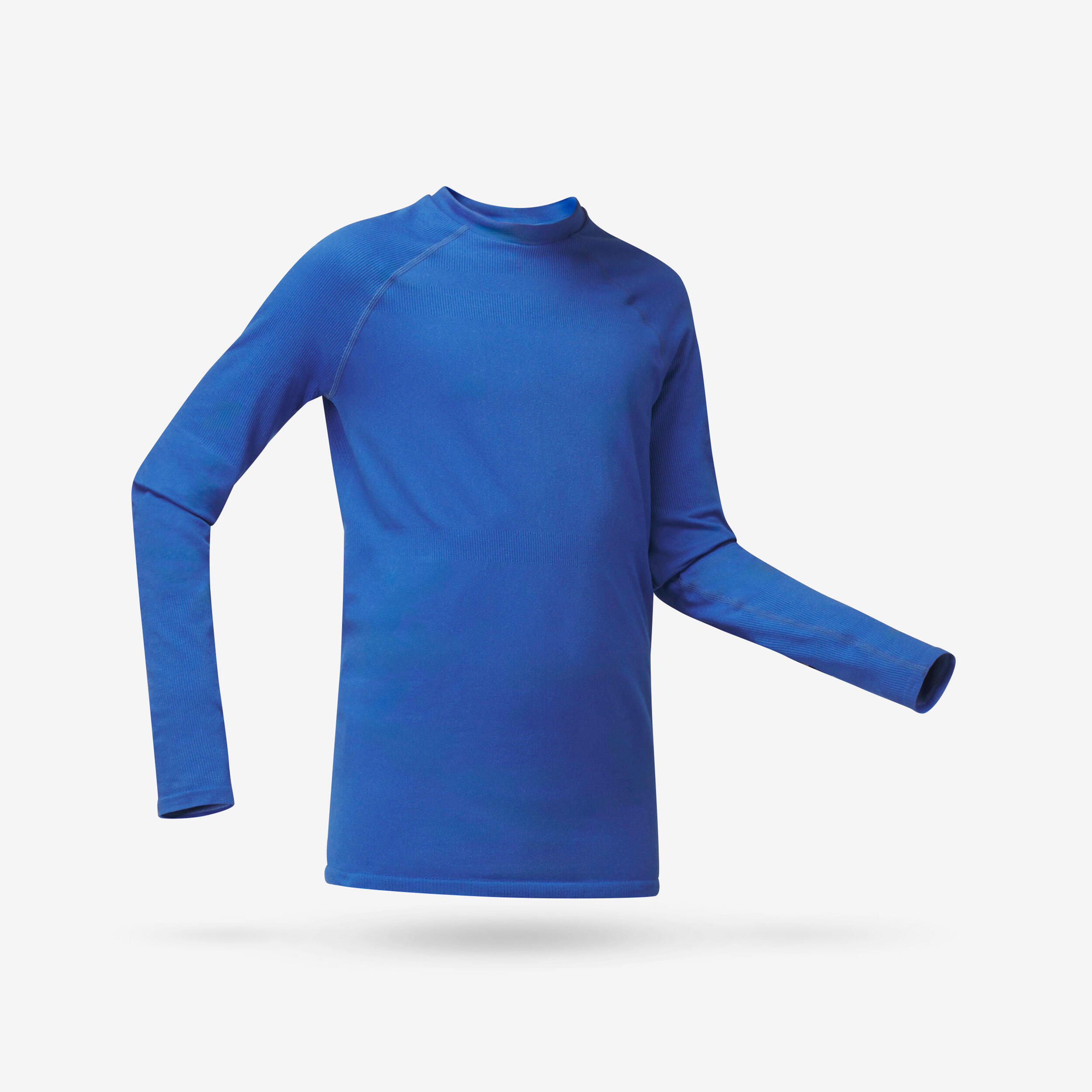 WEDZE Pánska lyžiarska spodná termobielizeň BL 500 Seamless hrejivá modrá M-L