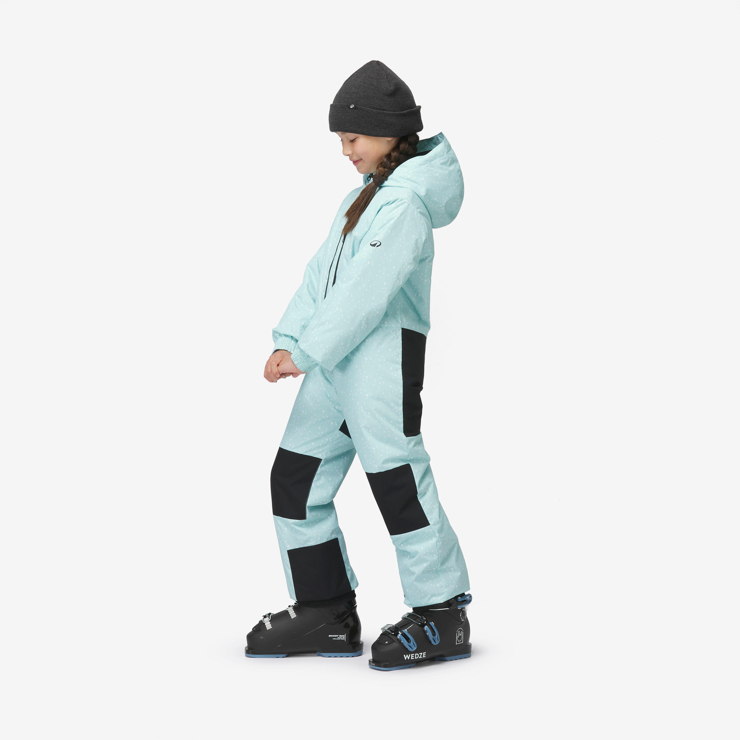 Combinaison De Ski Enfant à Capuche - Zippée, Imperméable - Pour Garçon Et Fille 5 à 16 Ans