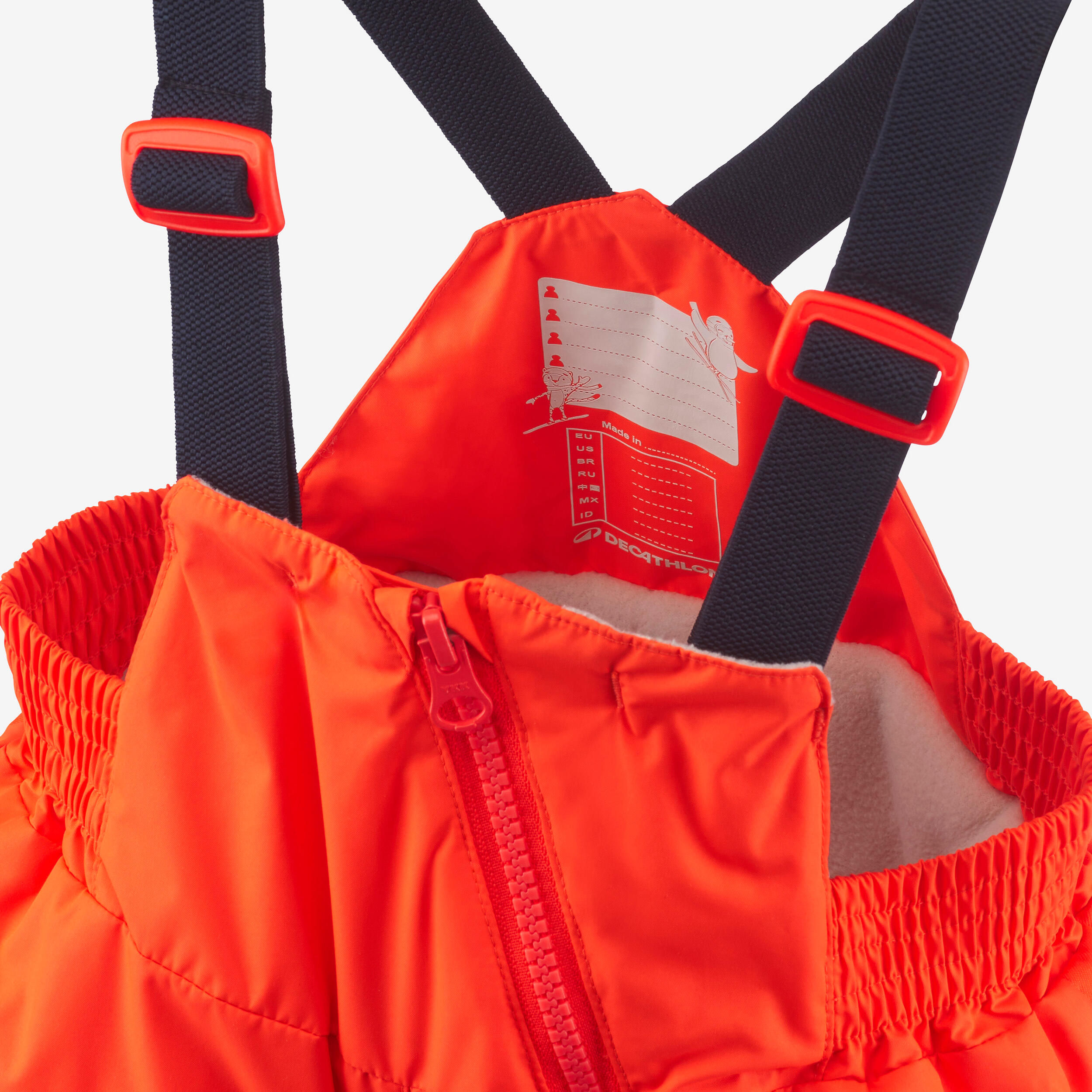 Kids’ Warm Ski Bib Pants, 500 Age 1–5 - WEDZE