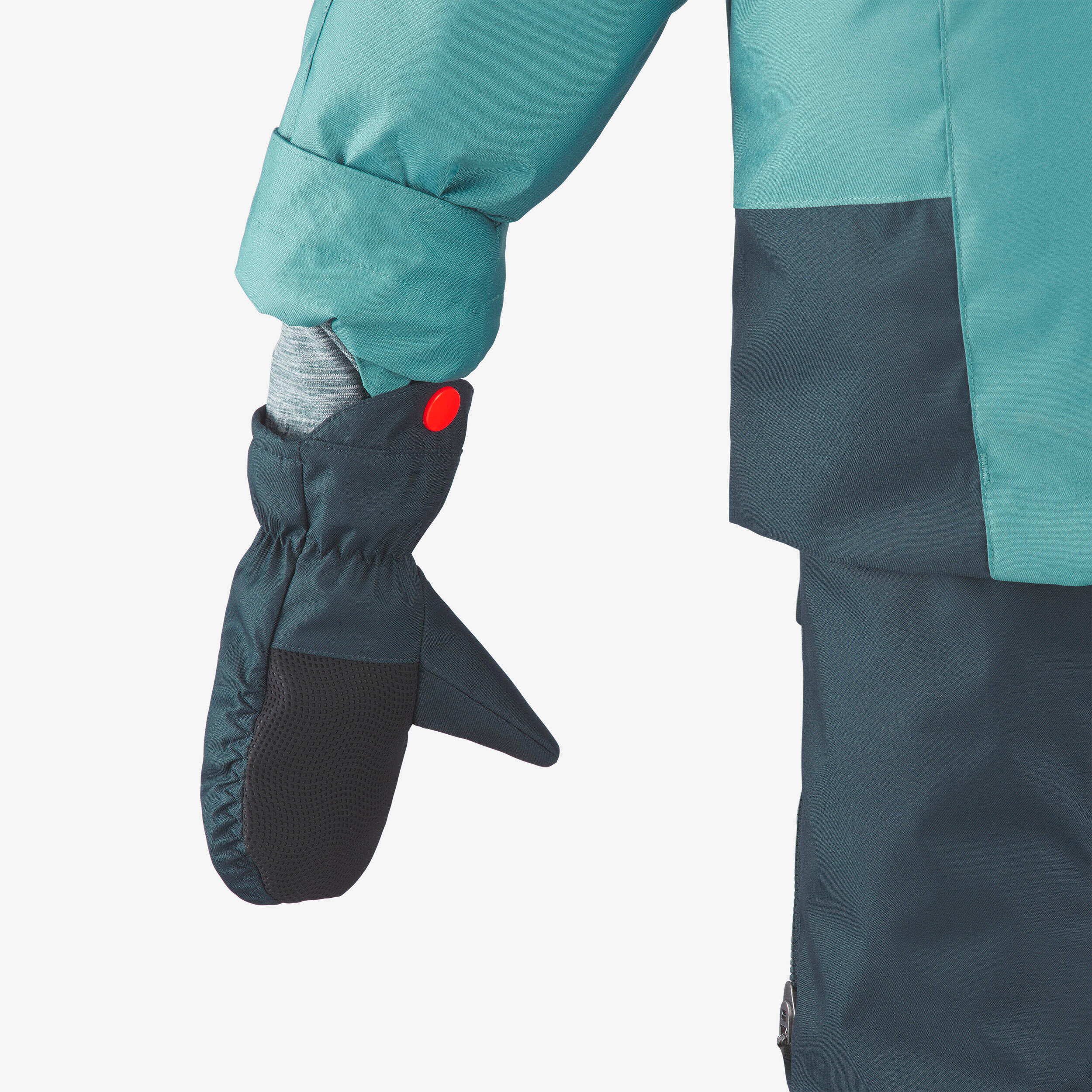 Kids’ 3-in-1 Jacket/Trousers/Mittens COMBO 500 - 3-6 year-olds - Green -  3