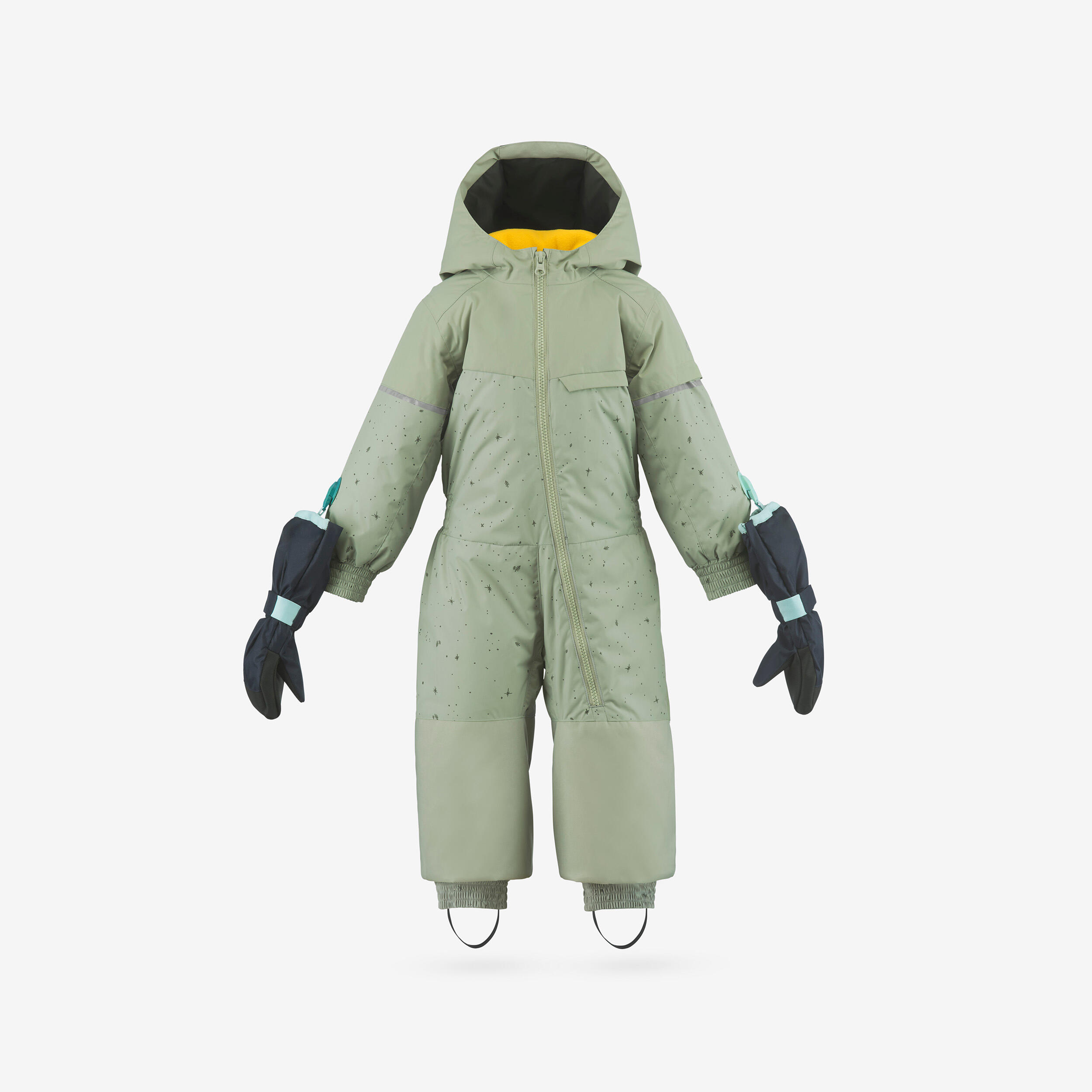 Tuta sci bambino 500 TODDLER kaki 2/7