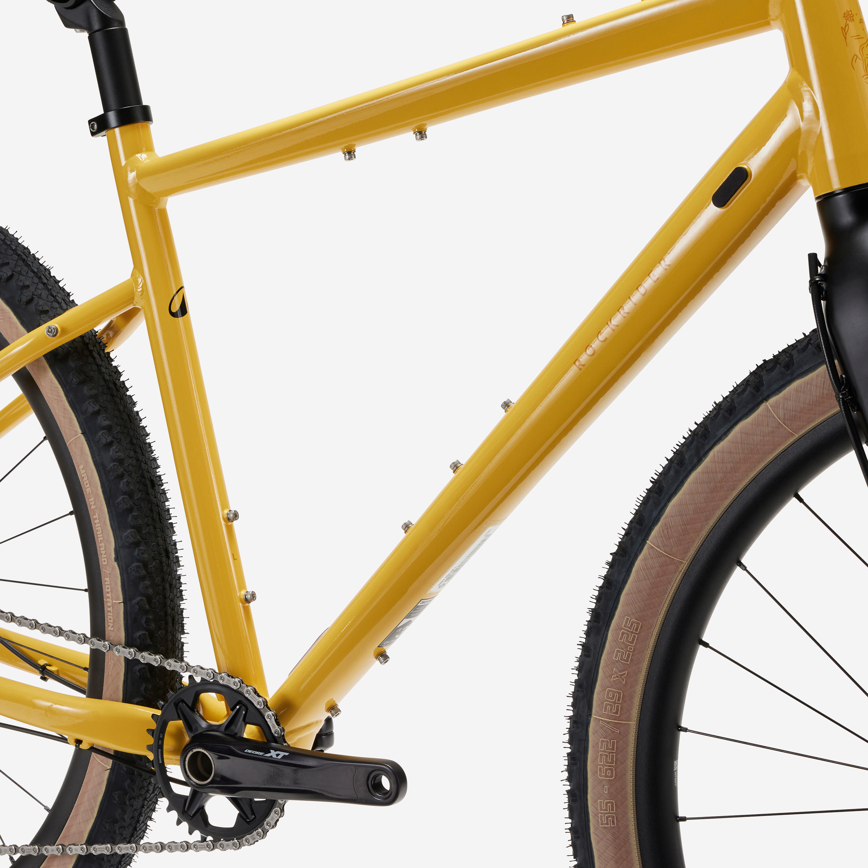 Vélo de voyage offroad bikepacking, ADVT 920 jaune 4/15