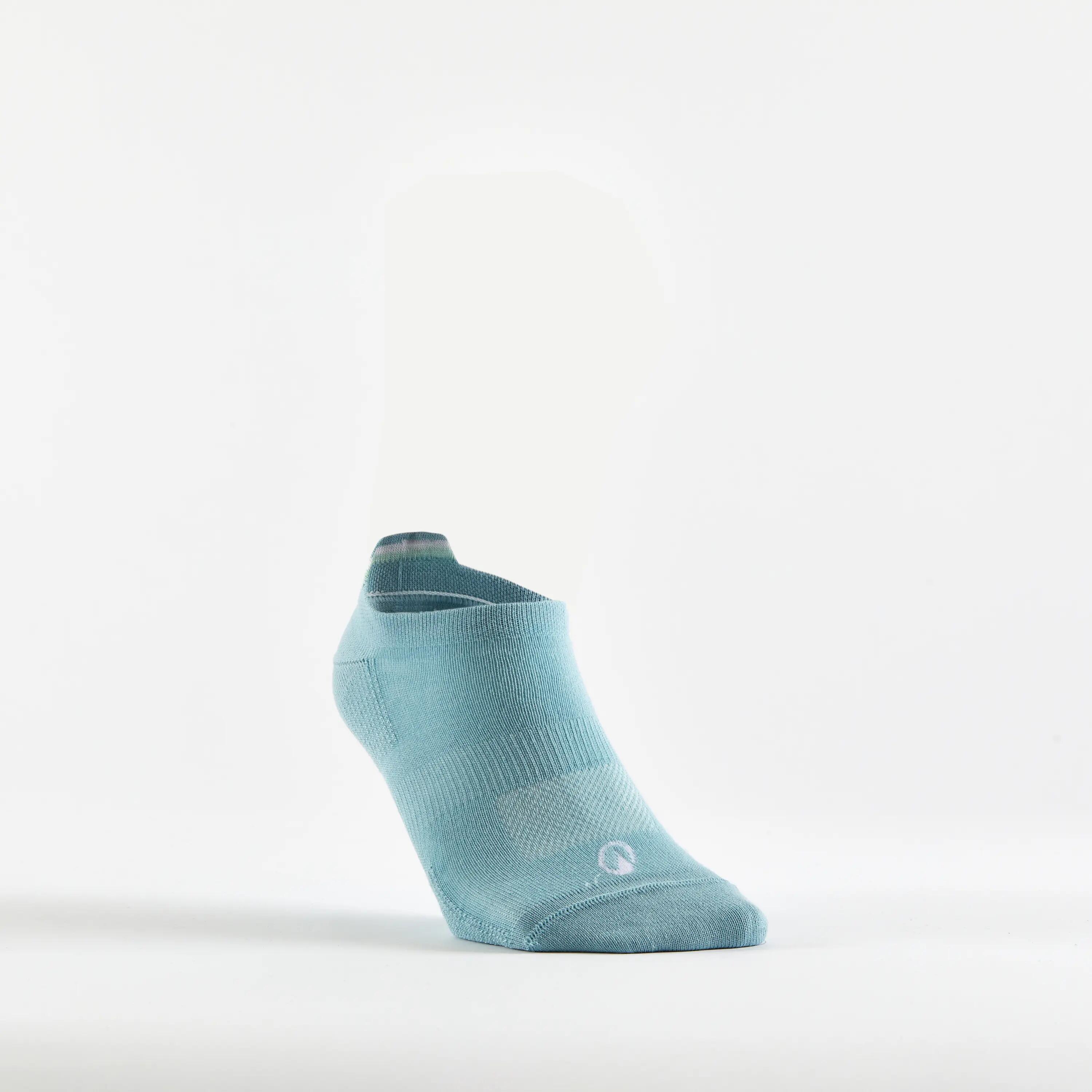 Calcetines cortos de tenis Pack de 3 Artengo RS 160 verde blanco 9/9