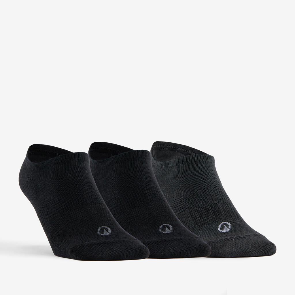RS 160 Low Sports Socks 3-Pack - Black/Grey