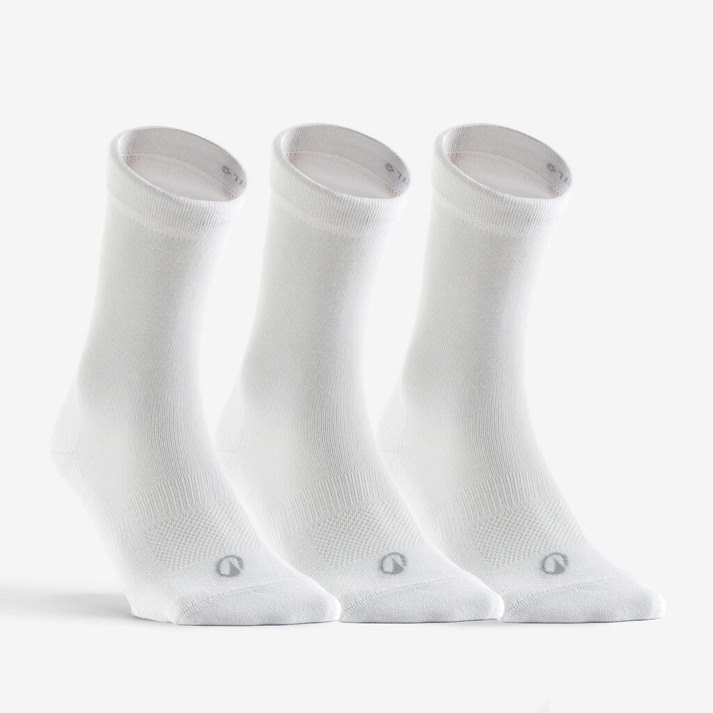 CHAUSSETTES DE SPORT HAUTES RS 160 BLANC LOT DE 3
