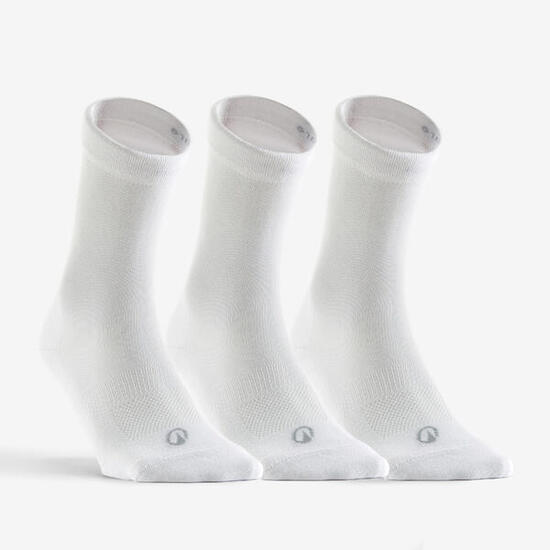 CHAUSSETTES DE SPORT HAUTES RS 160 BLANC LOT DE 3