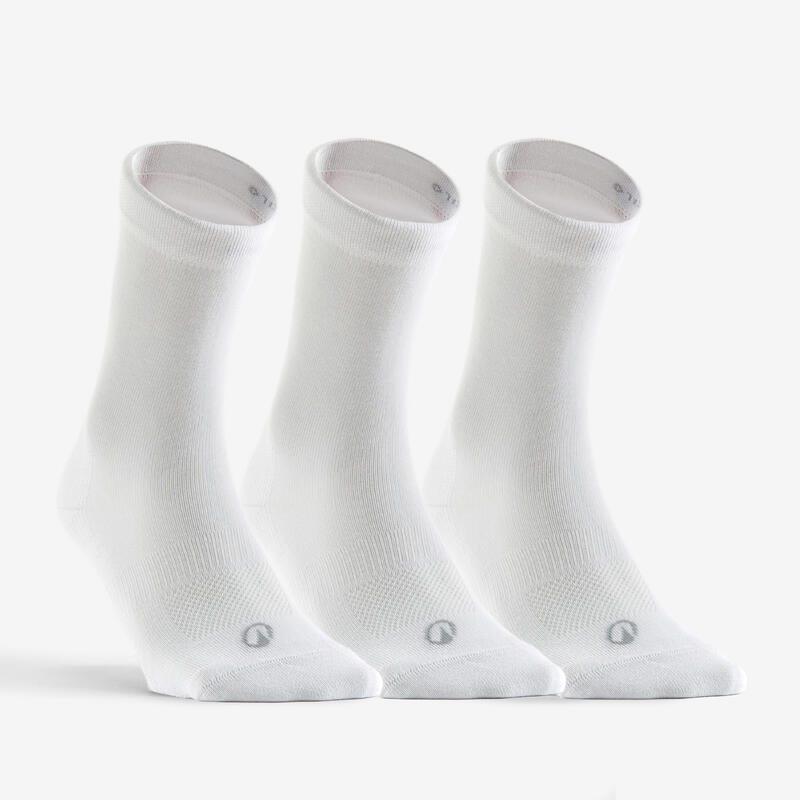 CHAUSSETTES DE SPORT HAUTES RS 160 BLANC LOT DE 3