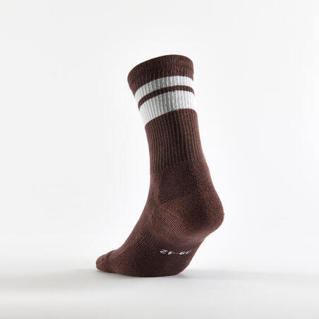 Шкарпетки RS 300 високі для ракеткових видів спорту 4 пари бежеві/коричневі/білі