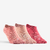 Chaussettes de sport basses Artengo RS 160 motif rose lot de 3.