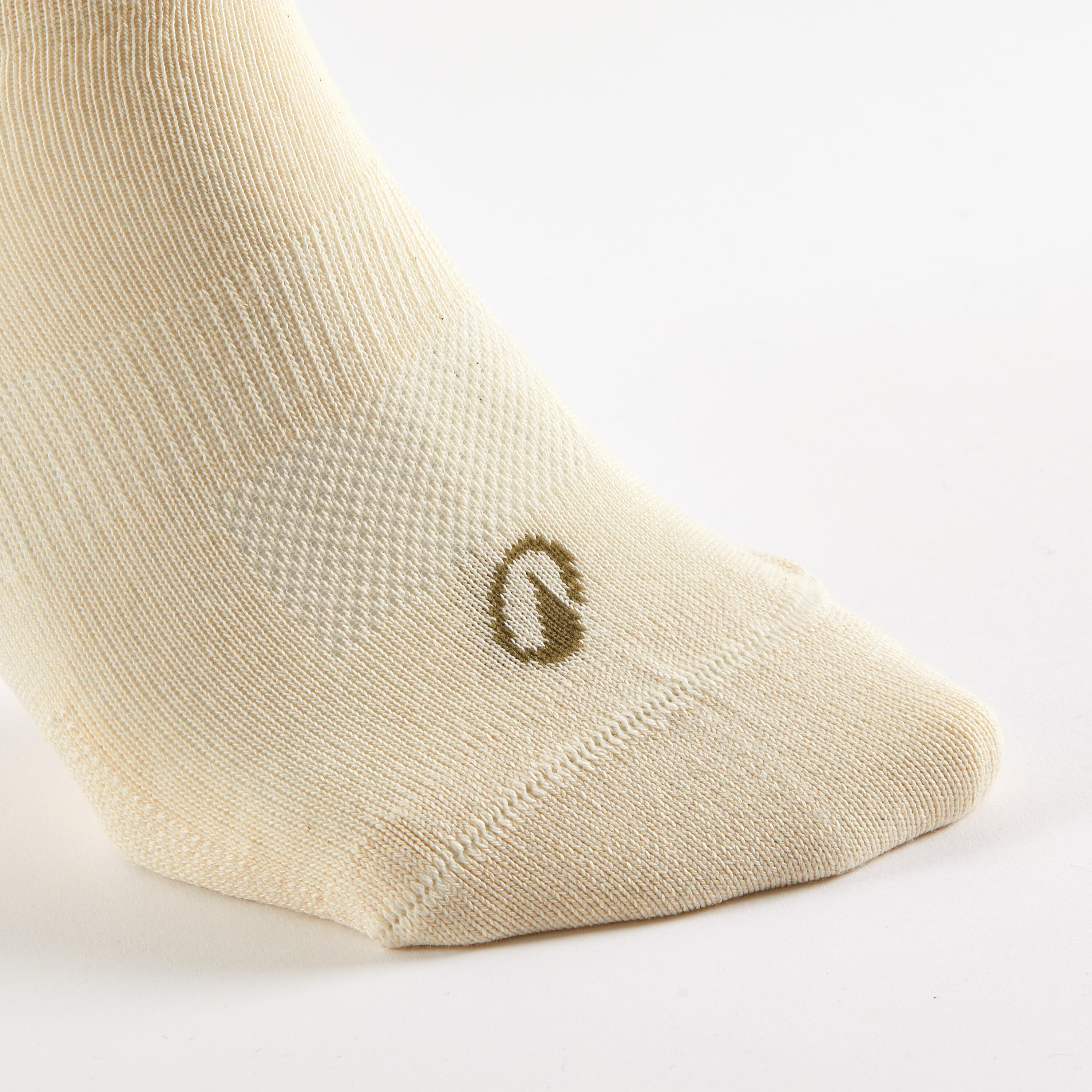 Low Sports Socks Tri-Pack - RS 160 Brown/Beige - DECATHLON