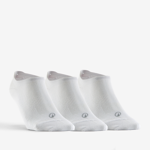 CHAUSSETTES DE SPORT BASSES ARTENGO RS 160 BLANC LOT DE 3