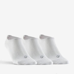 Calcetines cortos de tenis Pack de 3 Artengo RS 160 blanco
