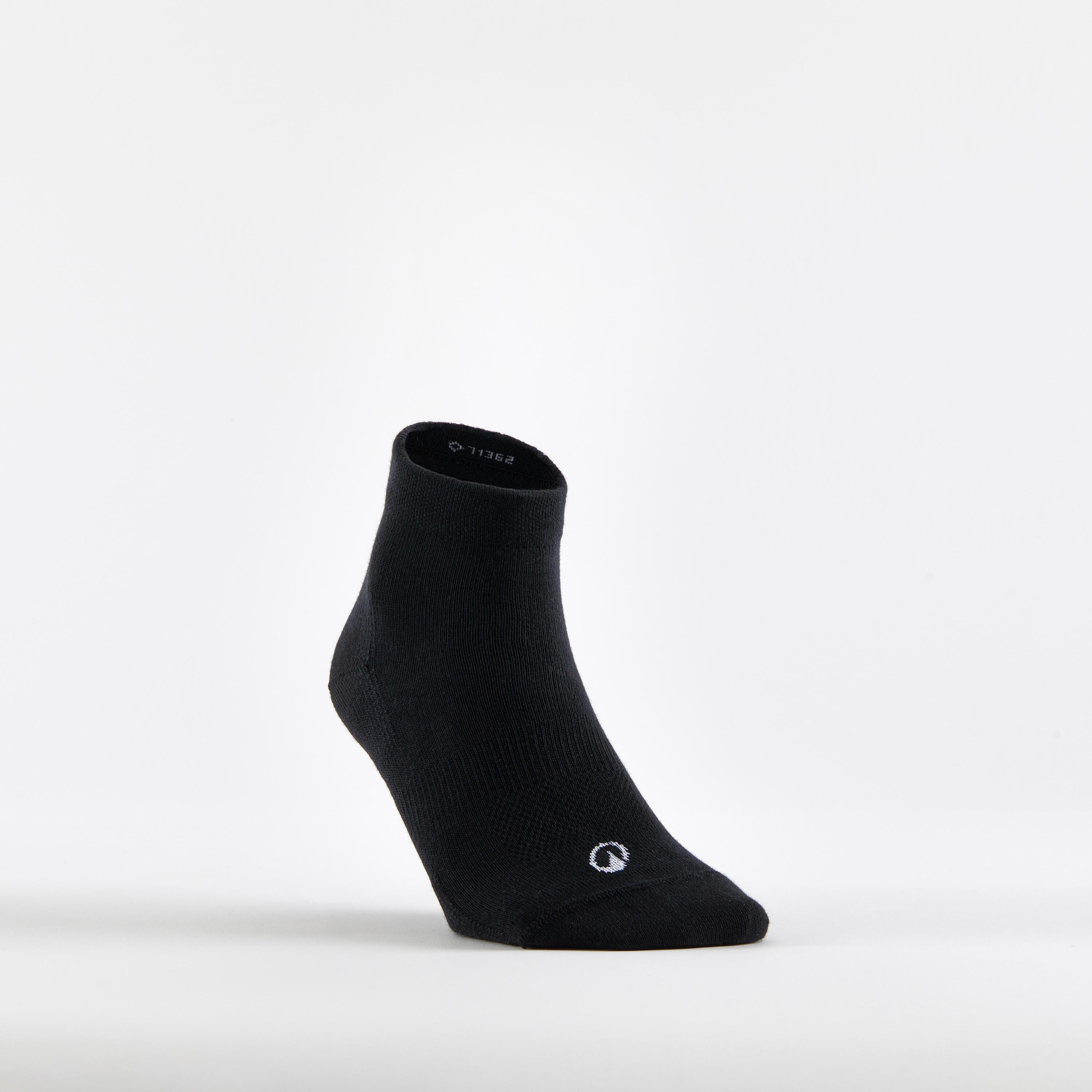 CHAUSSETTES DE SPORT MI-HAUTES RS 160 KAKI NOIR LOT DE 3. 4/7