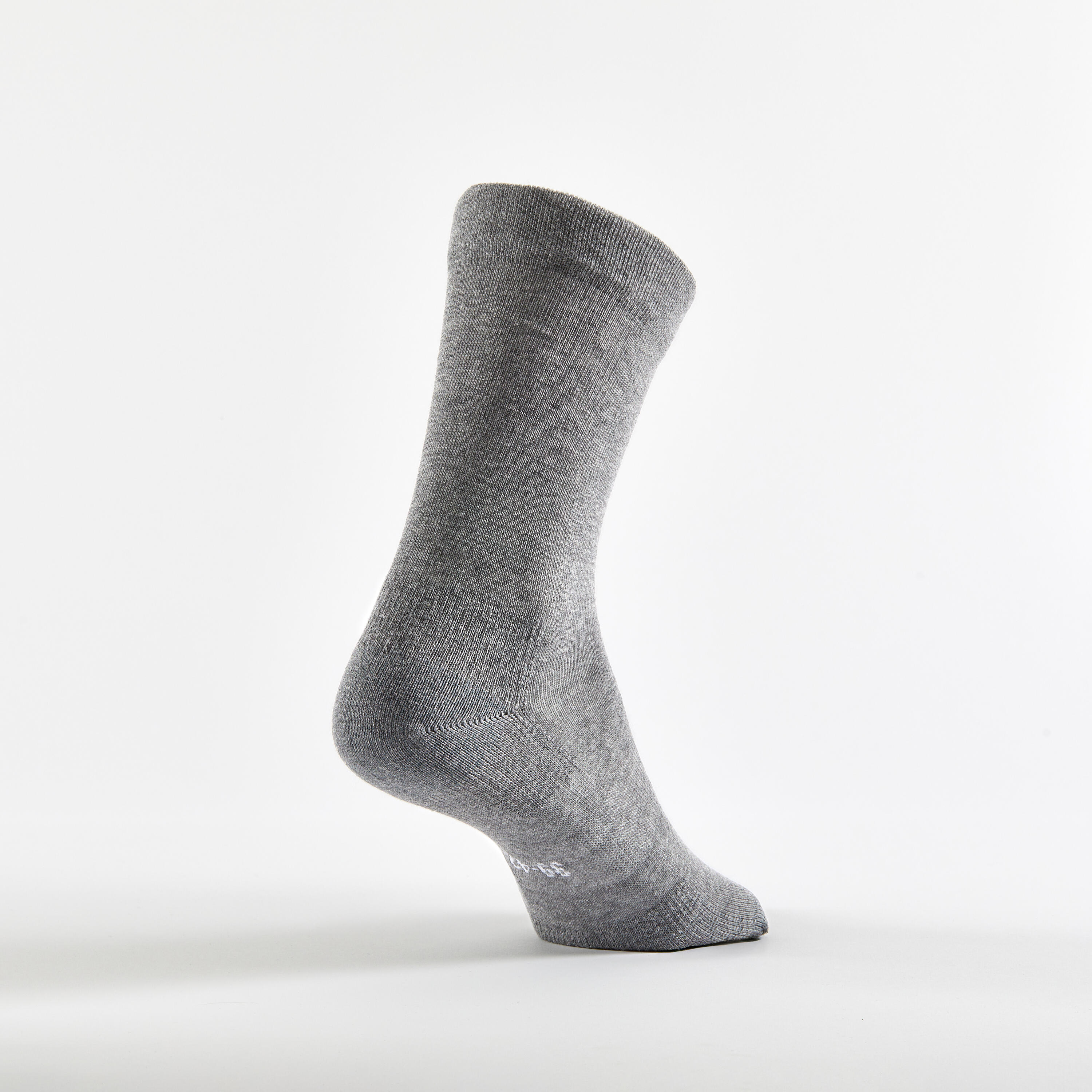 Calcetines altos de tenis Pack de 3 Artengo RS 160 gris 5/5