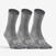 CHAUSSETTES DE SPORT HAUTES RS 160 GRIS LOT DE 3