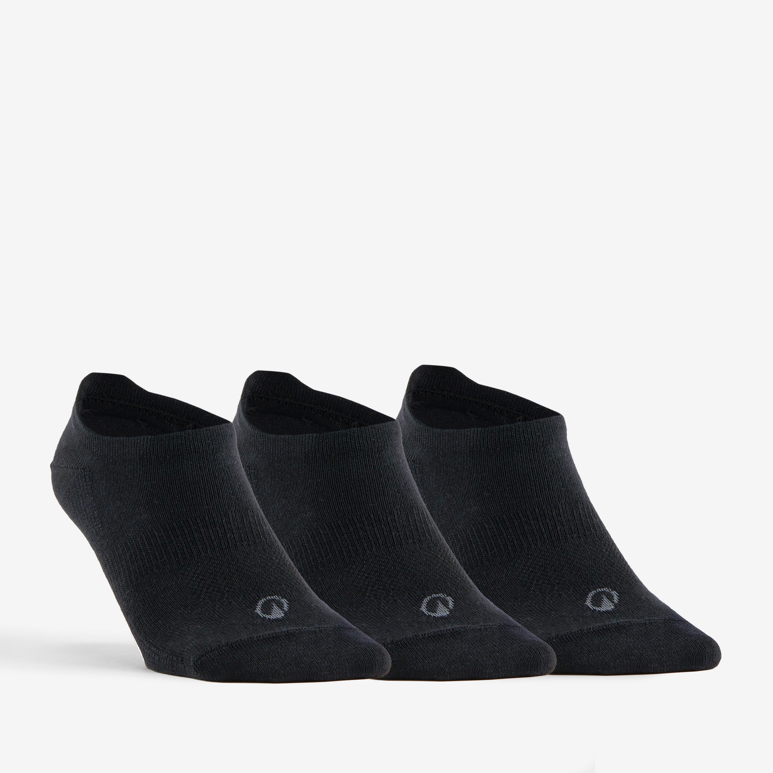 DECATHLON MEIAS DE CANO BAIXO TÉNIS RS 160 PRETO (3 PARES)
