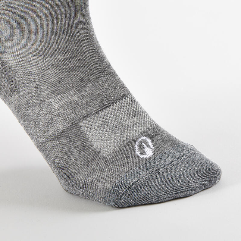 CHAUSSETTES DE SPORT HAUTES RS 160 GRIS LOT DE 3