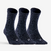 CHAUSSETTES DE SPORT HAUTES RS 160 MARINE LOT DE 3