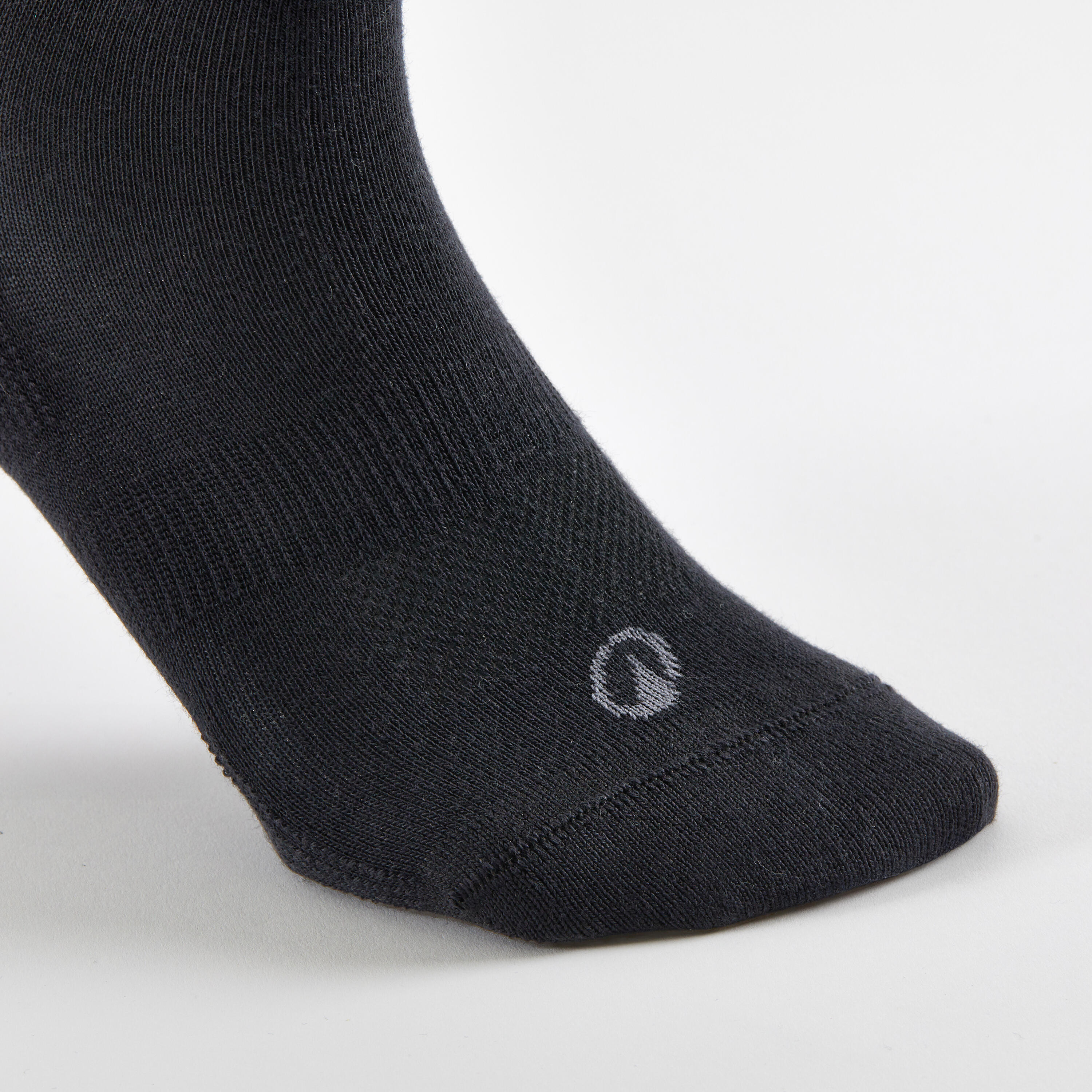 Mid Tennis Socks Tri-Pack - RS 160 Black - DECATHLON