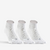 CHAUSSETTES DE SPORT MI-HAUTES RS 160 BLANCHES LOT DE 3.