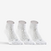 CHAUSSETTES DE SPORT MI-HAUTES RS 160 BLANCHES LOT DE 3.