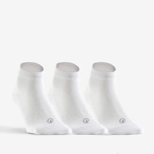 CALCETINES DE DEPORTE MEDIA CAÑA RS 160 BLANCOS LOTE DE 3 PARES.