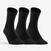 CHAUSSETTES DE SPORT HAUTES  RS 160 NOIR LOT DE 3