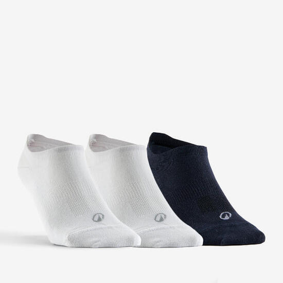 CHAUSSETTES DE SPORT BASSES RS 160 BLANC NOIR LOT DE 3.