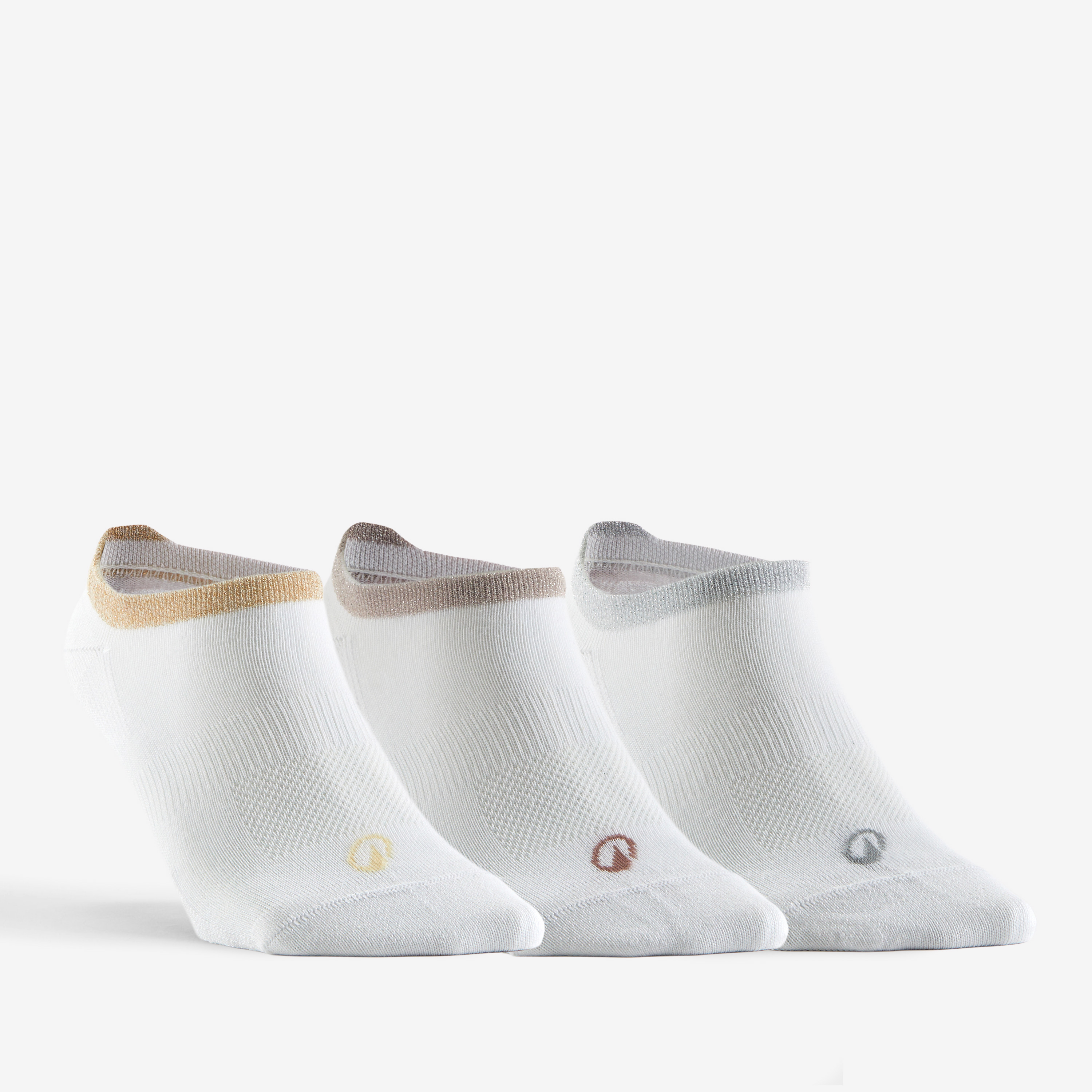 Chaussettes de sport basses rs 160 blanc brillant lot de 3. - Tennis - Artengo- Clubs - Entreprises - Collectivités - Associations
