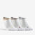 CHAUSSETTES DE SPORT BASSES ARTENGO RS 160  BLANC BRILLANT LOT DE 3