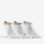 CHAUSSETTES DE SPORT BASSES RS 160 BLANC BRILLANT LOT DE 3.