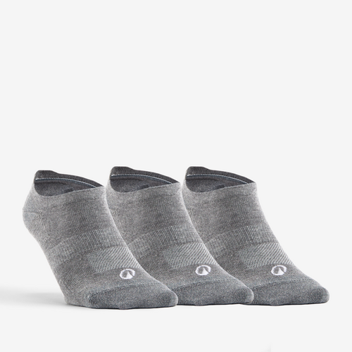 CHAUSSETTES DE SPORT BASSES ARTENGO RS 160 GRIS LOT DE 3