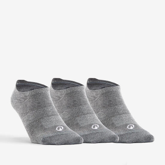 CHAUSSETTES DE SPORT BASSES RS 160 GRIS LOT DE 3.