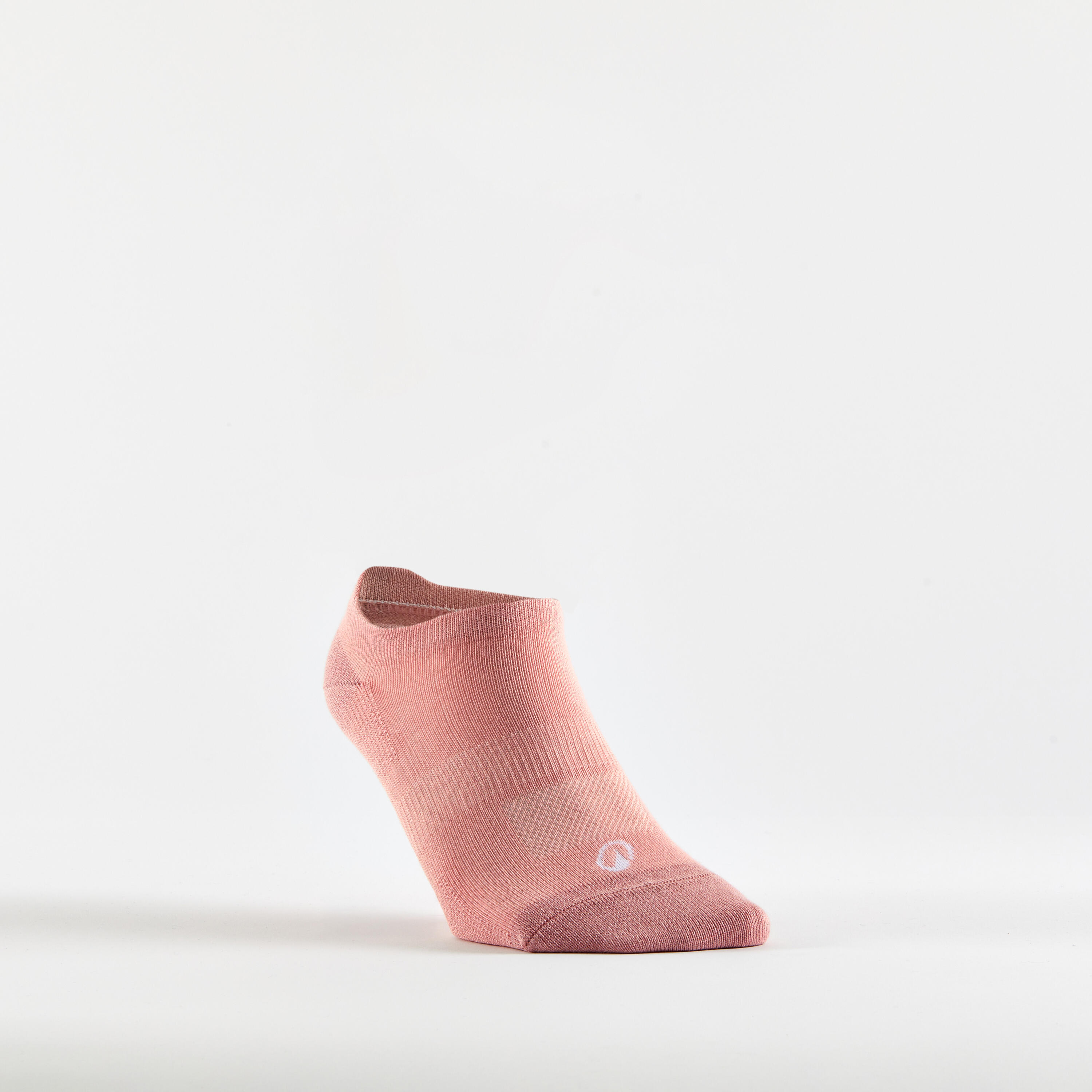 Chaussettes de sport basses Artengo RS 160 motif rose lot de 3. 2/5