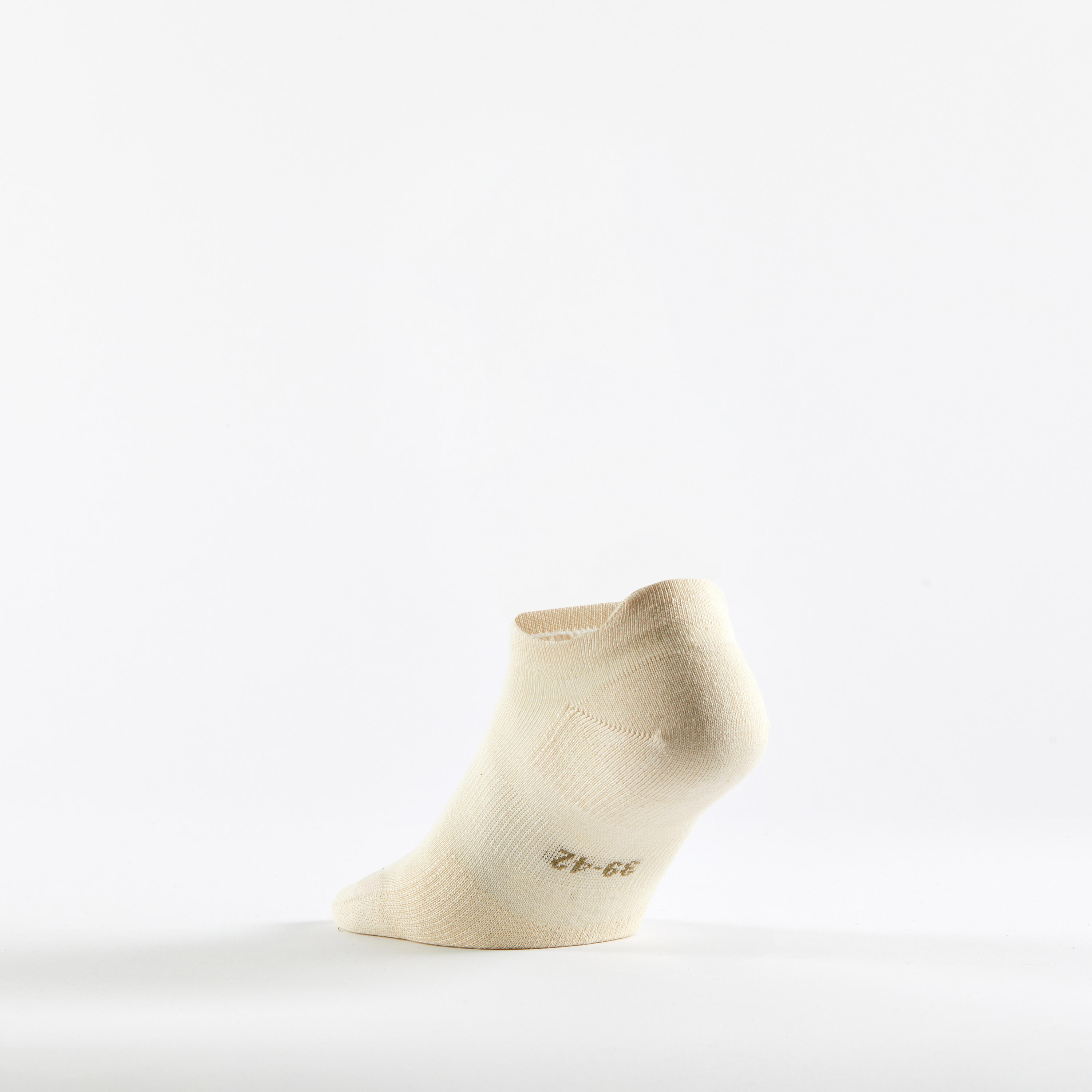 Low Sports Socks Tri-Pack - RS 160 Brown/Beige - DECATHLON