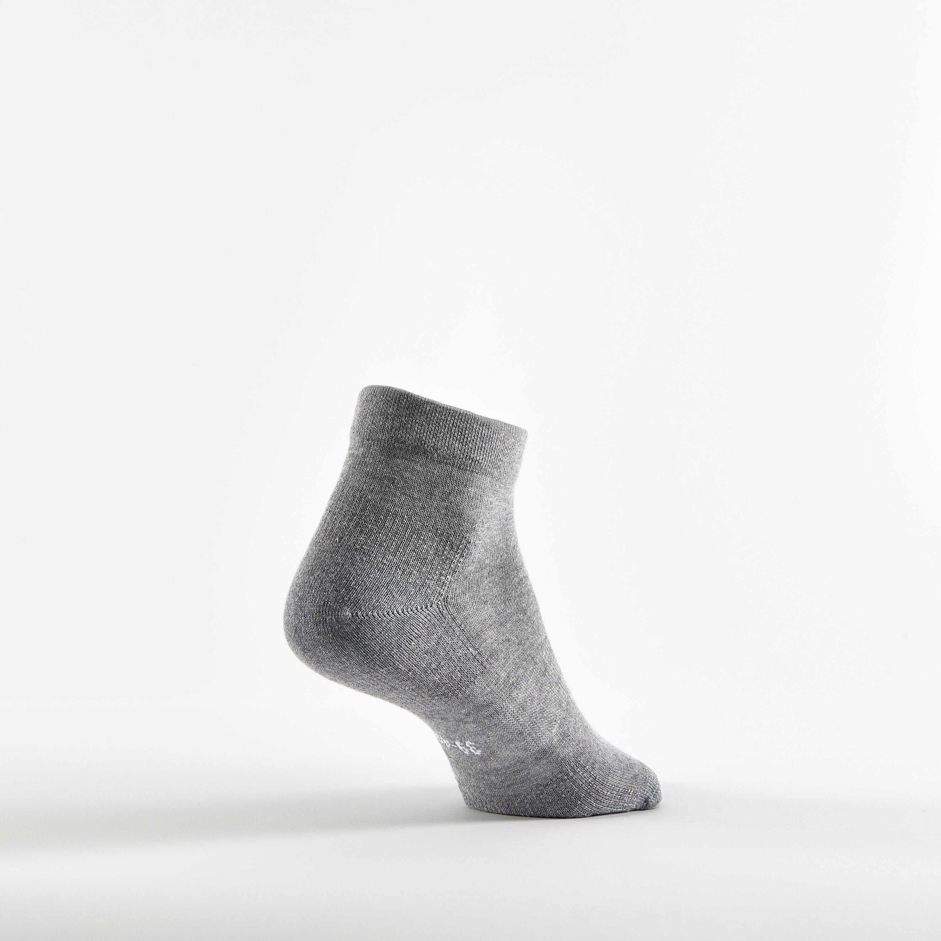 Chaussettes de tennis mi-hautes x3 - Artengo RS 160 gris 5/5